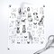 Black White Dogs Ink Drawing Dalmatian Labrador Retriever Terrier St Bernard Dog Breeds Custom Pre-pasted Wallpaper by Spoonflower Pre-Pasted Wallpaper 2FT Wide